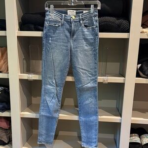 Frame Denim Women's Classic Blue Skinny Jeans